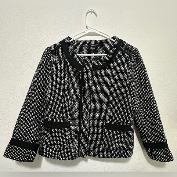 Sandro Jackets & Blazers - Sandro Sportswear Black & White Women's Coat Jacket size M